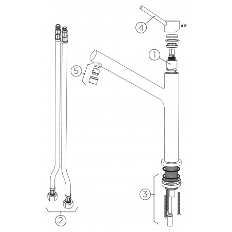 Kuchyňská baterie Schock Dion Chrom