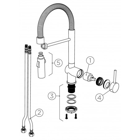 Kuchyňská baterie Schock Sina Nerez