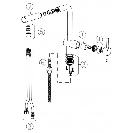 Kuchyňská baterie Schock Epos.120 Asphalt
