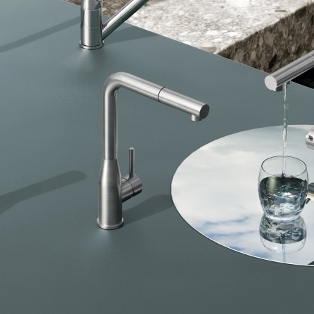 Kuchyňská baterie Schock Keto.120 Masivní nerezová ocel