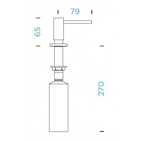 Dávkovač saponátu Schock Samo Nerez, 500 ml Dávkovač saponátu Schock Samo Nerez, 500 ml