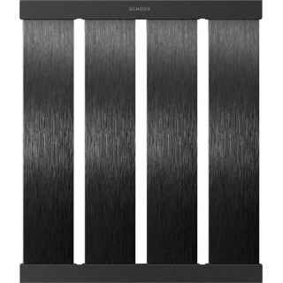 Designová podložka Schock 629726S, ve vzhledu broušeného černého kovu