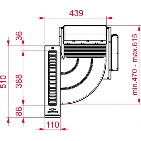 Modulární odsavač par Teka FIH 16760 TOS BK Černá
