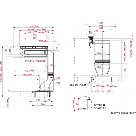 Modulární odsavač par Teka FIH 16760 TOS BK Černá