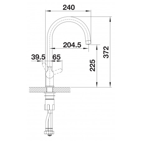 Kuchyňská baterie Blanco Trima Saténově zlatá