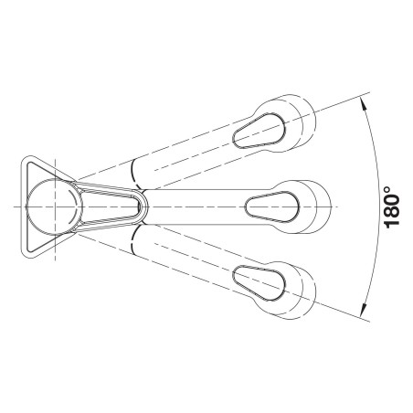 Kuchyňská baterie Blanco Wega II-S Chrom/Černá
