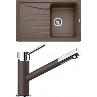 Set Blanco 08-C 25 (dřez Sona 45 S Kávová + baterie Kano Kávová)