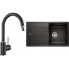 Set Blanco 12 - D (dřez Zia 5 S Černá + baterie Mida-S Černá)