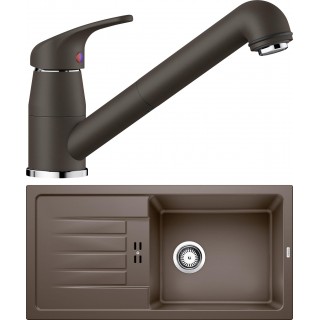 Set Blanco 11-B 25 (dřez Favum XL 6 S Kávová + baterie Daras-S Kávová)