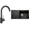Set Blanco 13 - D (dřez Favum XL 6 S Černá + baterie Mida Černá)