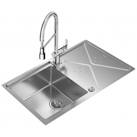 Kuchyňský dřez Teka Brooklyn 50 M-XP 1B 1D Nerez