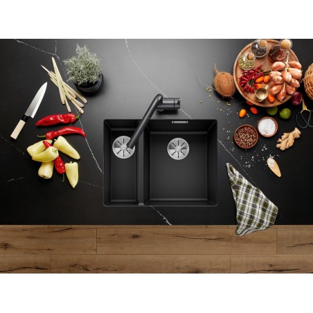 Kuchyňský dřez Blanco Subline 340/160-U Tartufo, pravý, bez táhla