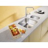Kuchyňský dřez Blanco Supra 400-U Kartáčovaný, s táhlem Kuchyňský dřez Blanco Supra 400-U Kartáčovaný, s táhlem