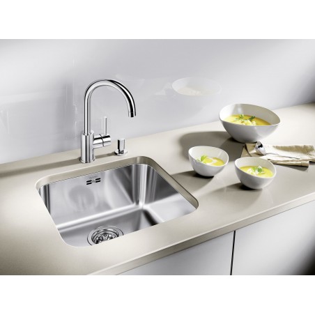 Kuchyňský dřez Blanco Supra 400-U Kartáčovaný, s táhlem Kuchyňský dřez Blanco Supra 400-U Kartáčovaný, s táhlem