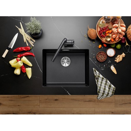 Kuchyňský dřez Blanco Subline 500-U Černá, bez táhla