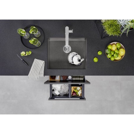 Kuchyňský dřez Blanco Zerox 500-U DXD, nerez Dark Steel