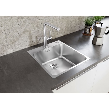 Kuchyňský dřez Blanco Solis 400-IF/A, Push Control, kartáčovaný