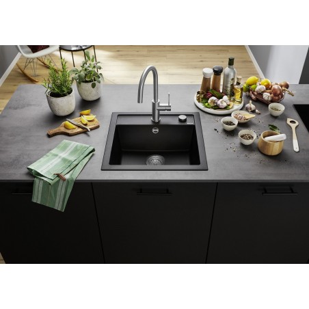 Kuchyňský dřez Blanco Dalago 5 Černá, s excentrem