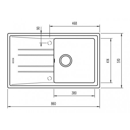 Kuchyňský dřez Teka Stone 50 S-TG Hliníkově šedá