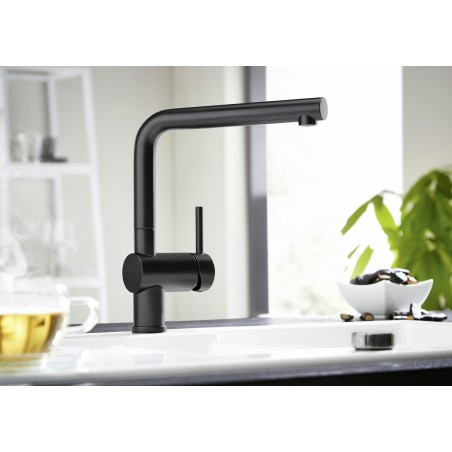 Kuchyňská baterie Blanco Linus Černá matná