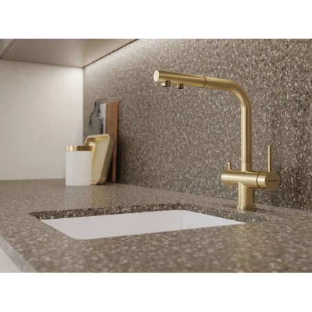 Kuchyňská baterie Blanco Fontas-S II Saténově zlatá