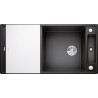 Kuchyňský dřez Blanco Axia III XL 6 S Antracit, s krájecí deskou a excentrem, se skleněnou krájecí deskou