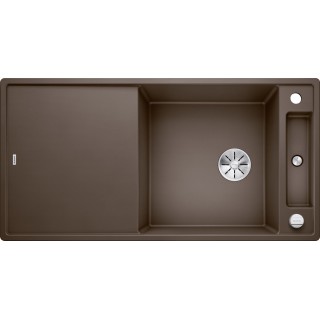 Kuchyňský dřez Blanco Axia III XL 6 S Kávová, se skleněnou krájecí deskou