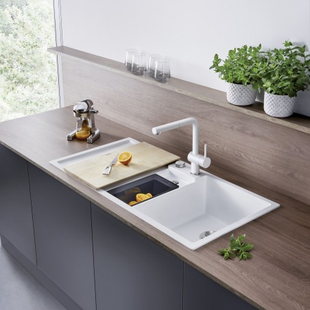 Kuchyňský dřez Blanco Collectis 6 S Kávová, s excentrem a miskou