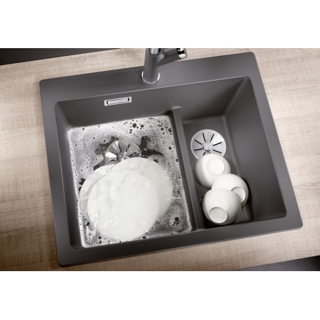 Kuchyňský dřez Blanco Pleon 6 Split Antracit, bez excentru