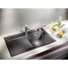 Kuchyňský dřez Blanco Zenar 45 S Černá, levý, s excentrem