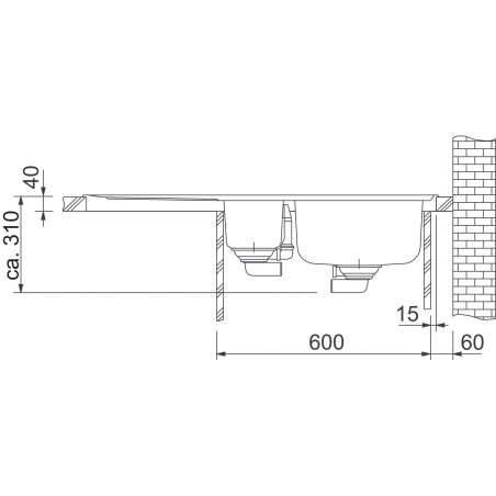 Kuchyňský dřez Franke Neptun NEX 651/2
