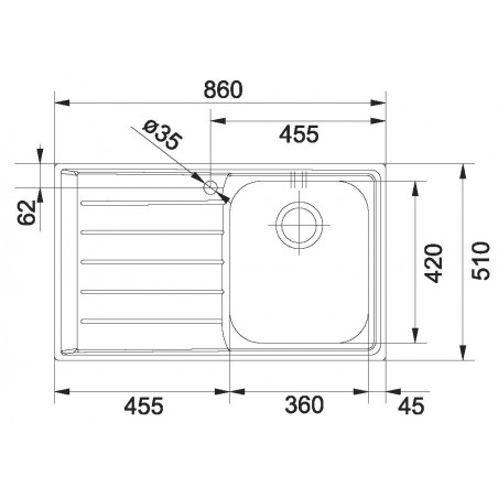 Kuchyňský dřez Franke Neptun NEX 611/2