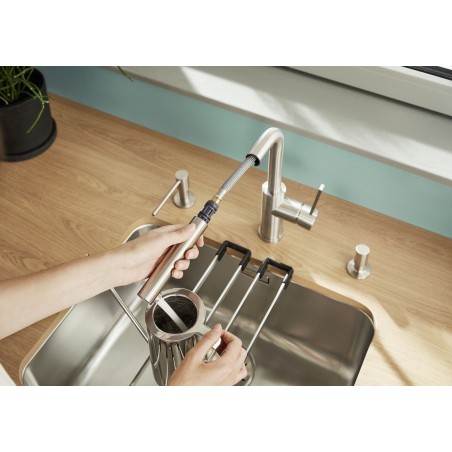 Kuchyňská baterie Blanco Lanora-S-F Nerez Kartáčovaný