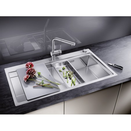 Kuchyňský dřez Blanco Divon II 5 S-IF, hedvábný lesk, pravý