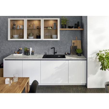 Kuchyňský dřez Blanco Etagon 8 Černá, s excentrem