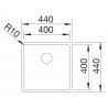 Kuchyňský dřez Blanco Claron 400-U Hedvábný lesk