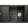 Kuchyňský dřez Blanco Elon XL 6 S Černá, s odkapávací mřížkou a excentrem