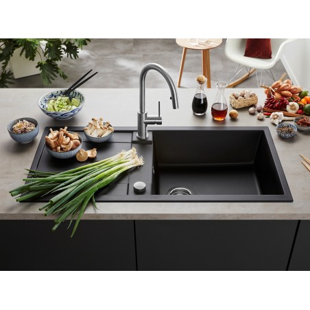 Kuchyňský dřez Blanco Metra 5 S Šedá skála, s excentrem