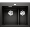 Kuchyňský dřez Blanco Pleon 6 Split Černá, bez excentru