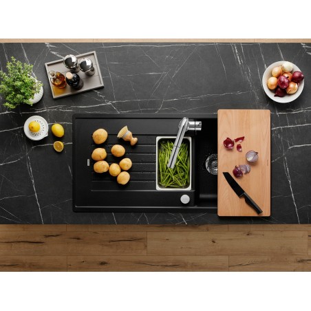 Kuchyňský dřez Blanco Zia 6 S Černá, s excentrem