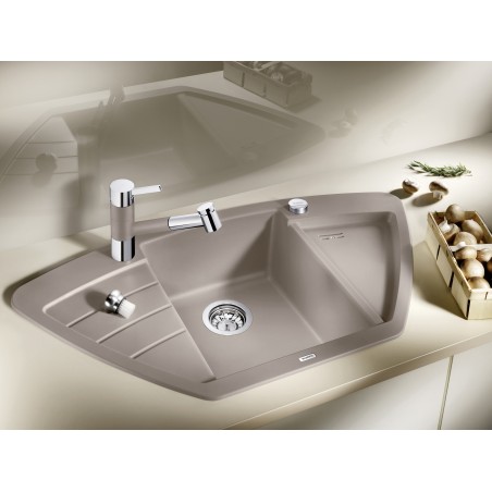 Kuchyňský dřez Blanco Zia 9 E Černá, s excentrem