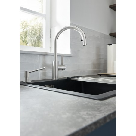 Kuchyňská baterie Blanco Candor-S Nerez masiv kartáčovaný, beztlaková