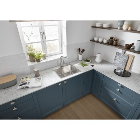 Kuchyňská baterie Blanco Lanora-S Nerez masiv kartáčovaný, beztlaková