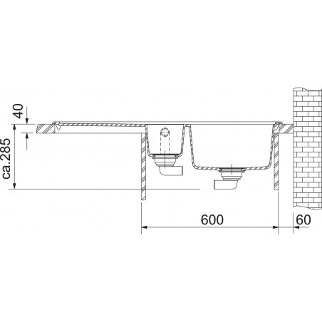 Kuchyňský dřez Franke Mythos MTG 651-100/2 Šedý kámen