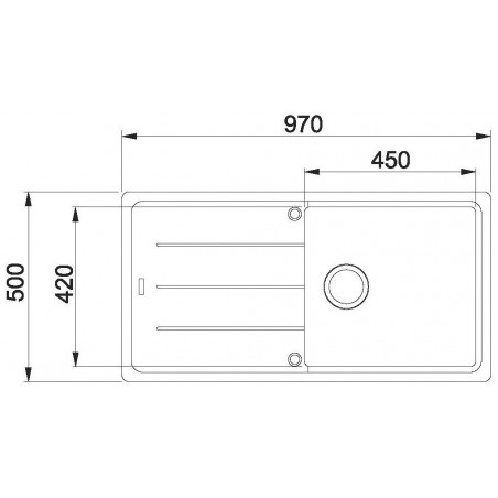 Kuchyňský dřez Franke Basis BFG 611 Matná černá