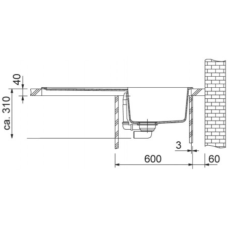 Kuchyňský dřez Franke Basis BFG 611 Matná černá