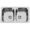 Kuchyňský dřez Sinks DUO 765 V 1,0 mm, leštěný