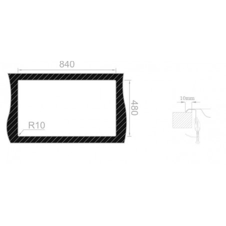Kuchyňský dřez Sinks Okio 860 DUO V 0,6 mm, leštěný