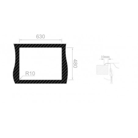 Kuchyňský dřez Sinks Okioplus 650 V 0,7 mm, leštěný