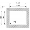 Kuchyňský dřez Sinks Box 540 RO 1,0 mm